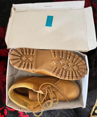 Botas de cuero original con cordones para hombre