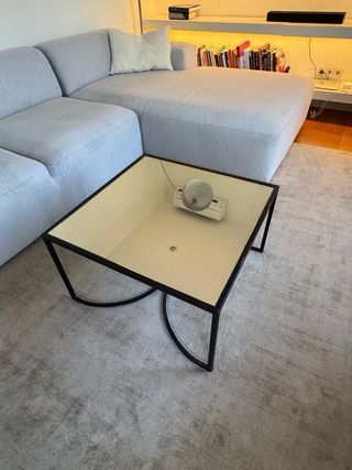 Tavolo da centro Maison du Monde in cristallo e metallo