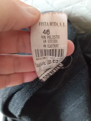 Pantalón mujer invierno gris jaspeado