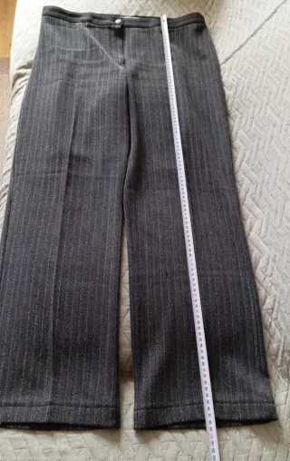 Pantalón mujer invierno gris jaspeado