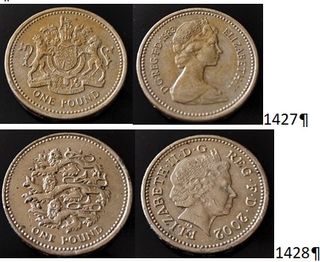 15 Monete Regno Unito dal '68 al 2002