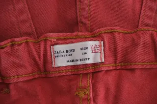 Pantalón vaquero Zara Boys rojo