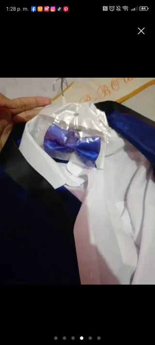 Traje de chaqueta para niños azul Marino
