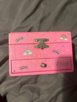 Caja de música unicornio rosa