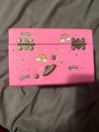 Caja de música unicornio rosa