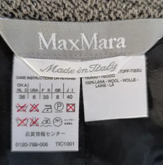 Falda recta midi 100% lana de MaxMara