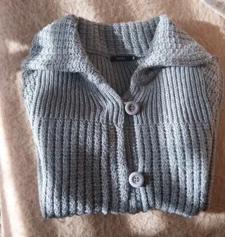 Jersey punto CREAM gris talla S