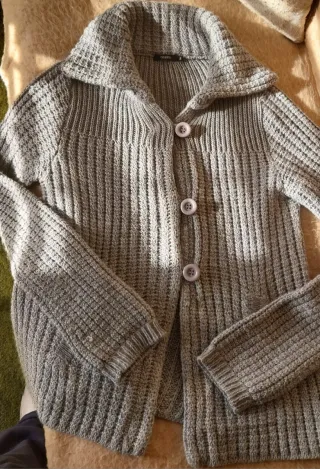 Jersey punto CREAM gris talla S