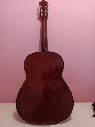 Guitarra Rocio con su funda muy bien cuidada