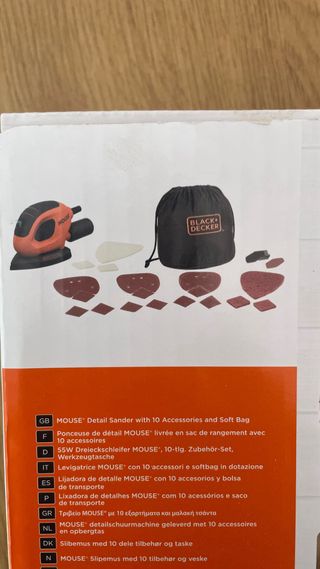 Lijadora Black & Decker Mouse 55W