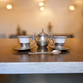 Set Tazzine Caffè e Zuccheriera Vintage