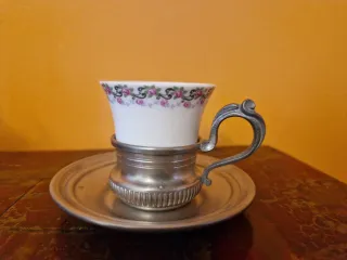 Set Tazzine Caffè e Zuccheriera Vintage