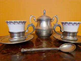 Set Tazzine Caffè e Zuccheriera Vintage