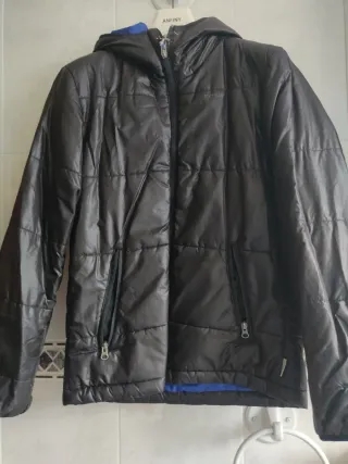 Chubasquero Quechua hombre negro/azul