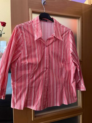 Camisa Juana rayas manga 3/4