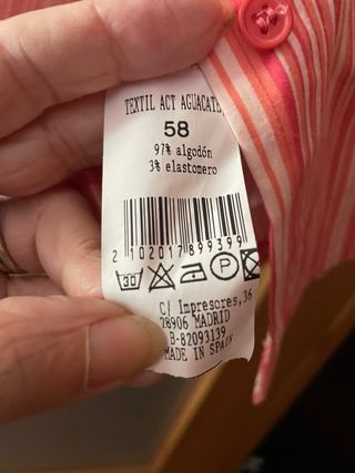 Camisa Juana rayas manga 3/4