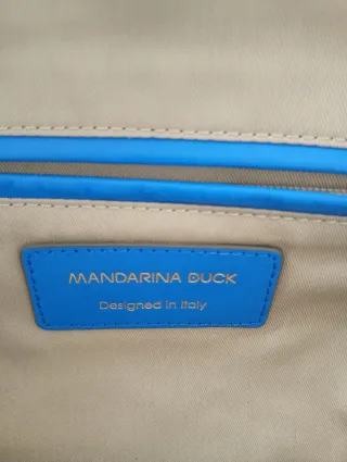Bolso en piel Mandarina Duck Azulón