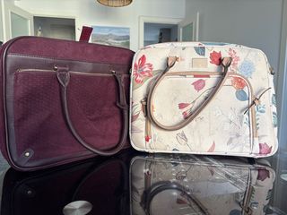 Maletín ordenador estampado floral