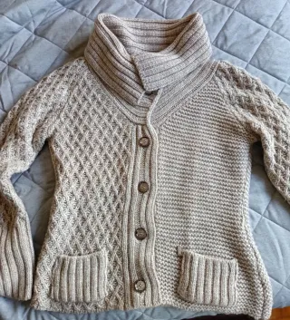 Cardigan con collo a scialle
