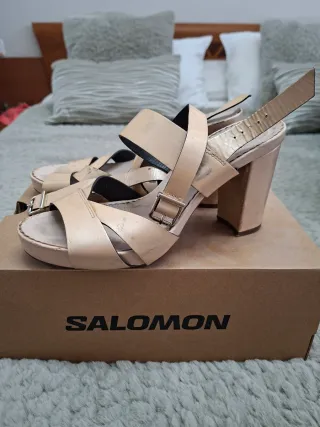 Sandalias Salomon Beige/Negro Talla 37.5