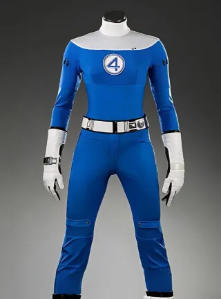 Disfraz Cosplay Sue Storm 4 Fantásticos con peluca