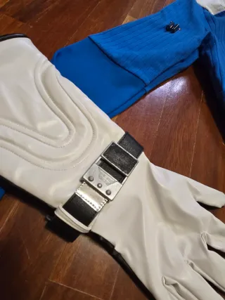 Disfraz Cosplay Sue Storm 4 Fantásticos con peluca