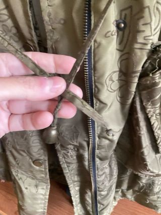 Parca Desigual Verde Talla M