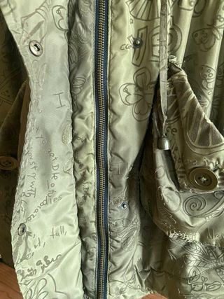 Parca Desigual Verde Talla M