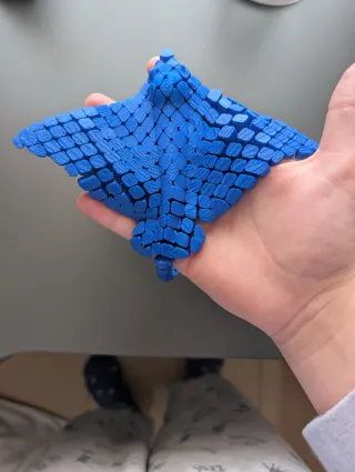 Figura 3D Mantarraya Articulable