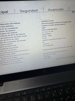 Portátil i5 HP Elitebook 850 G1 para piezas
