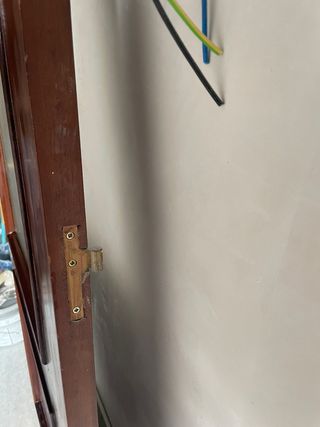 Puerta madera con cristal 72,5 cm