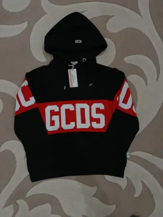 Felpa GCDS nera e rossa