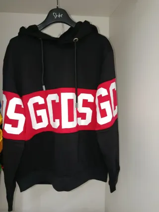 Felpa GCDS nera e rossa