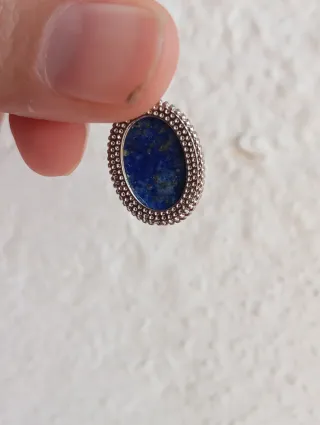Colgante de mineral Lapislázuli con Pirita a
