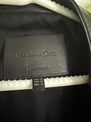 Chaqueta Cuero Massimo Dutti Talla L