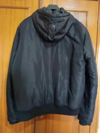 Cazadora Negra Hombre Talla XL