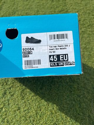 Zapato de obra Robusta azul y verde