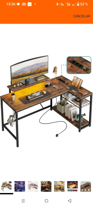 Escritorio Garmin L-Shape Nuevo