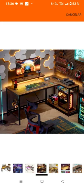 Escritorio Garmin L-Shape Nuevo