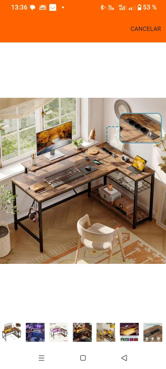 Escritorio Garmin L-Shape Nuevo