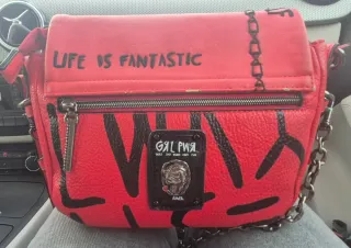 Bolso Aneke rojo con cadena