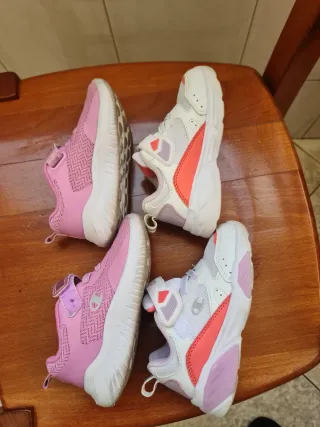 Scarpe Champion Bambina Rosa e Bianche