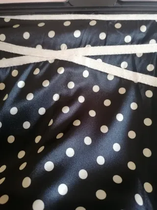 Falda lunares negra y beige Talla XL