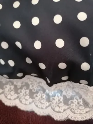 Falda lunares negra y beige Talla XL