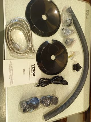 Lavabo portátil de plástico más accesorios