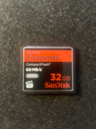 SanDisk Extreme 32GB CompactFlash Tarjetas