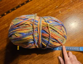 Gomitolo lana multicolore