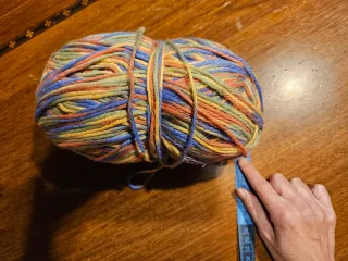 Gomitolo lana multicolore