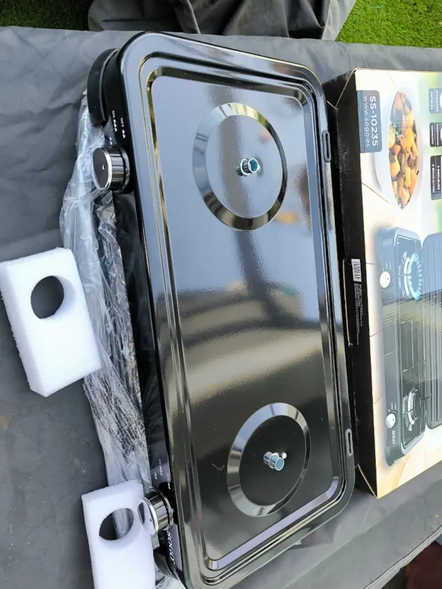 Fornello a Gas per Campeggio Sogo 2 Fuochi SS-10235