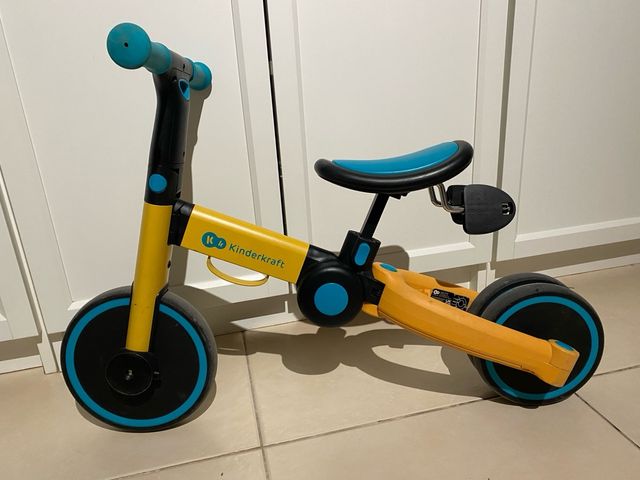 Bici Evolutiva Kinderkraft Amarillo y Azul